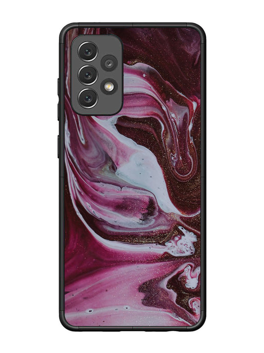 Samsung Galaxy A72 Pink And Golden Marble