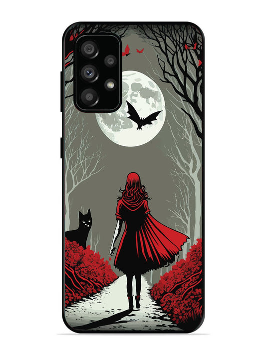 Samsung Galaxy A73 Scarlet Girl in Red Forest
