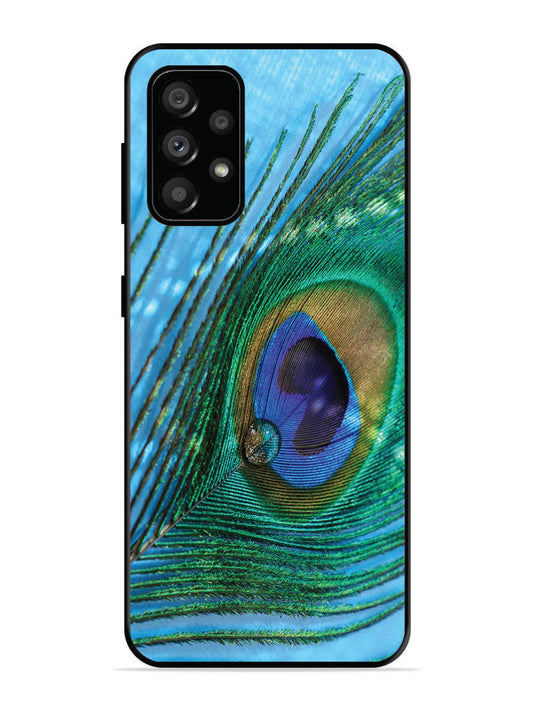Samsung Galaxy A73 A drop on Peacock Feather