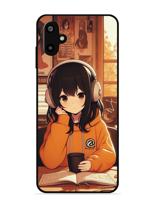 Samsung Galaxy F06 Cute Girl listening Music