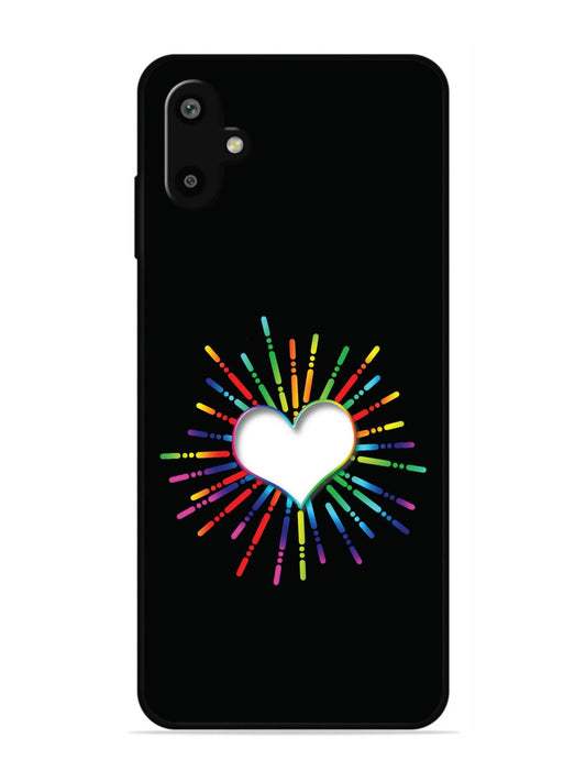 Samsung Galaxy F06 Colourful Heart on Black