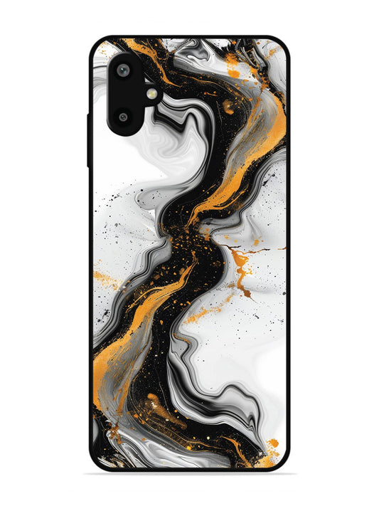 Samsung Galaxy F06 Black And Golden Marble Essence