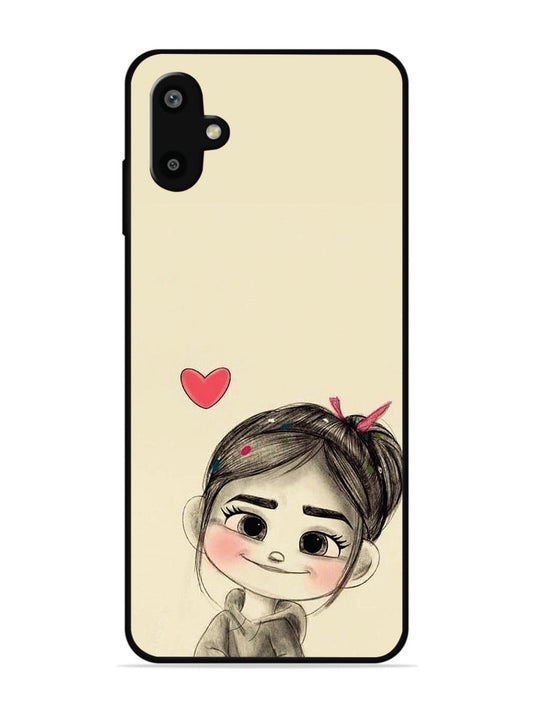 Samsung Galaxy F06 Cute Girl Looking at You