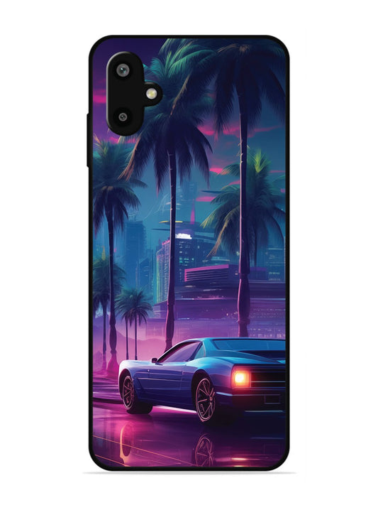 Samsung Galaxy F06 sunset-sports-car-city-palm-trees