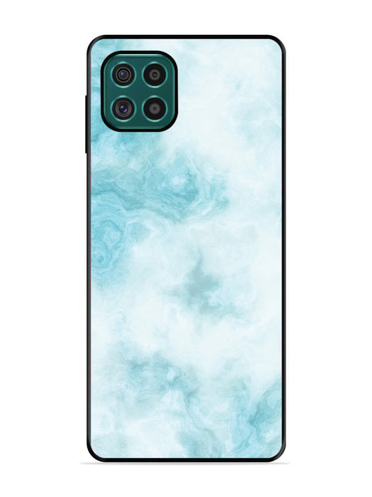 Samsung Galaxy F62 Light Blue with White Ocean Marble