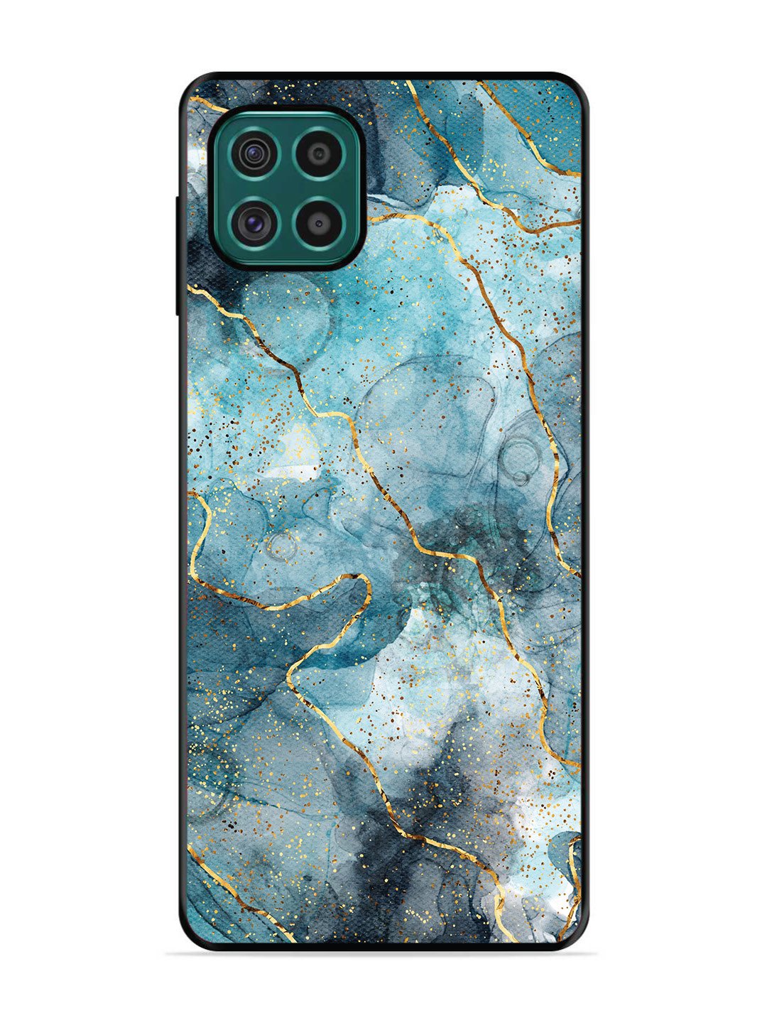 Samsung Galaxy F62 Oceanic Golden Strip Marble