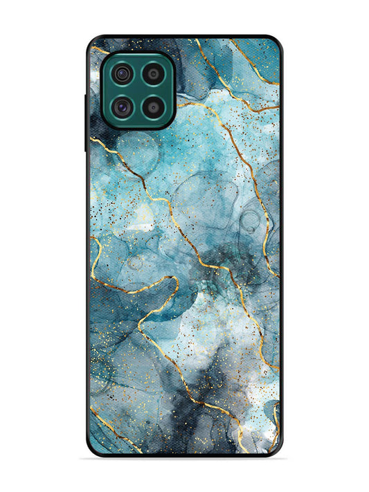 Samsung Galaxy F62 Oceanic Golden Strip Marble
