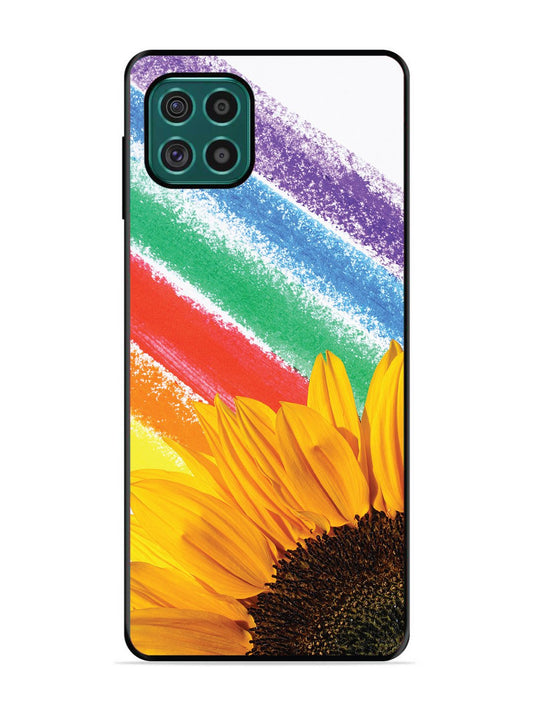 Samsung Galaxy F62 Sunflower on Colourful Lines