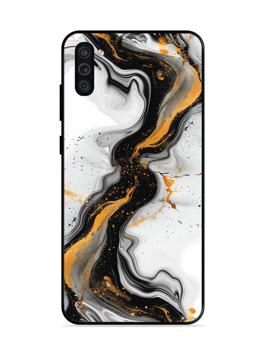 Samsung Galaxy M11 Black And Golden Marble Essence