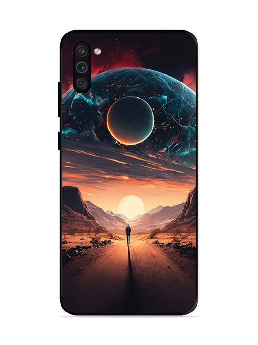 Samsung Galaxy M11 Sunset with space scene