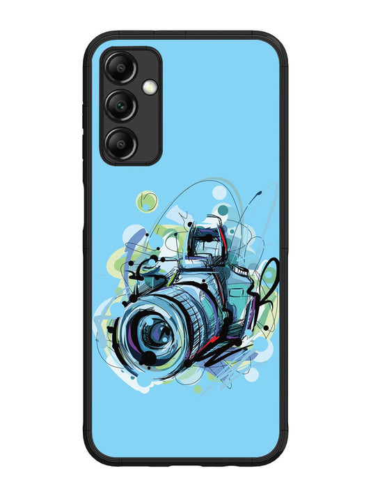 Samsung Galaxy M14 4G/5G Camera Blue Background