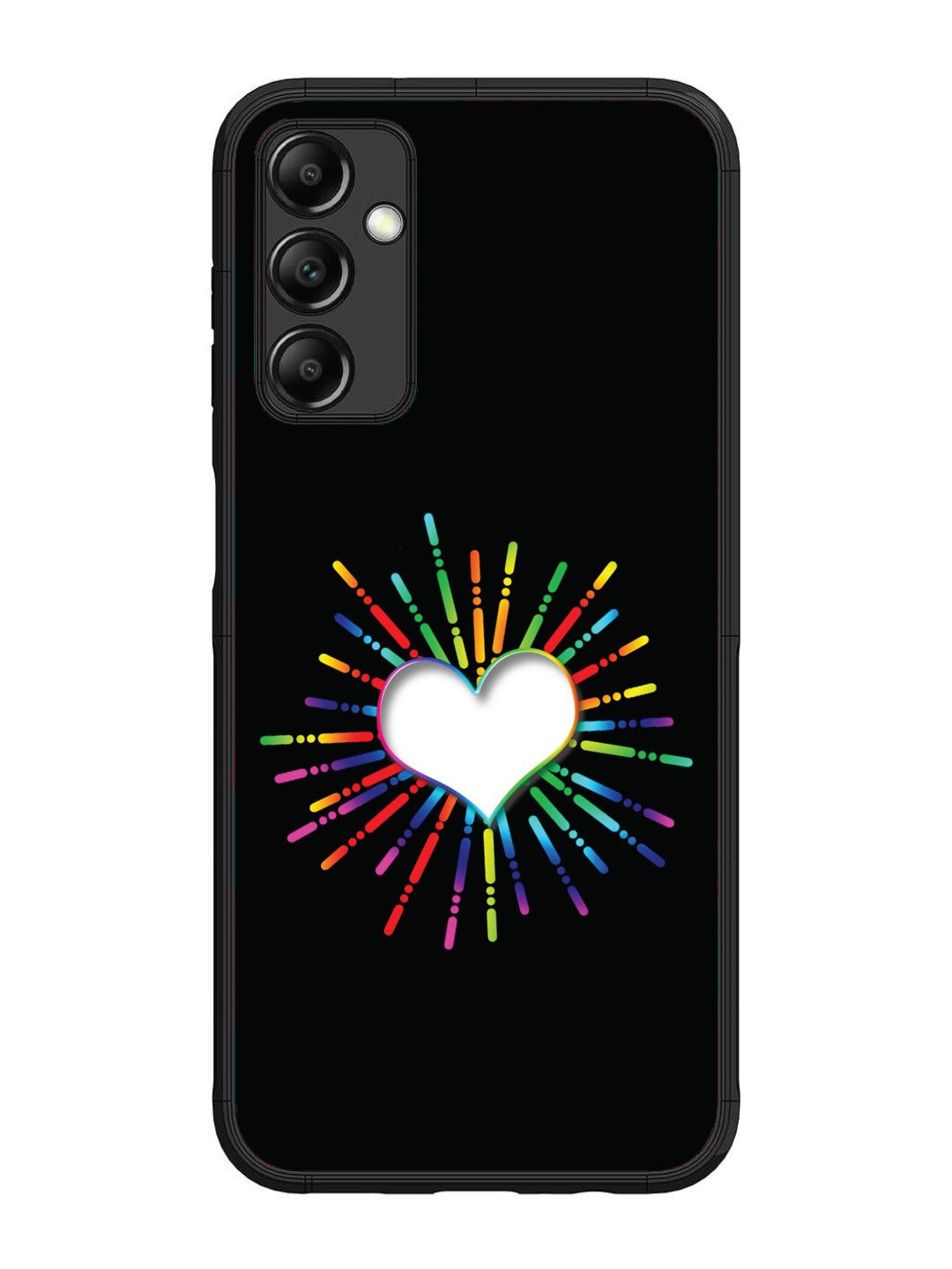 Samsung Galaxy M14 4G/5G Colourful Heart on Black