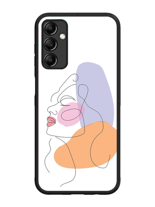 Samsung Galaxy M14 4G/5G Line Art Girl Face