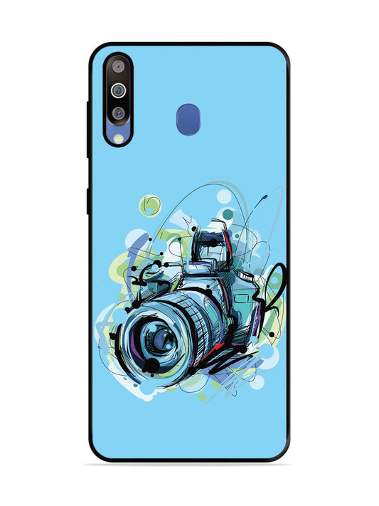 Samsung Galaxy M30 Camera Blue Background