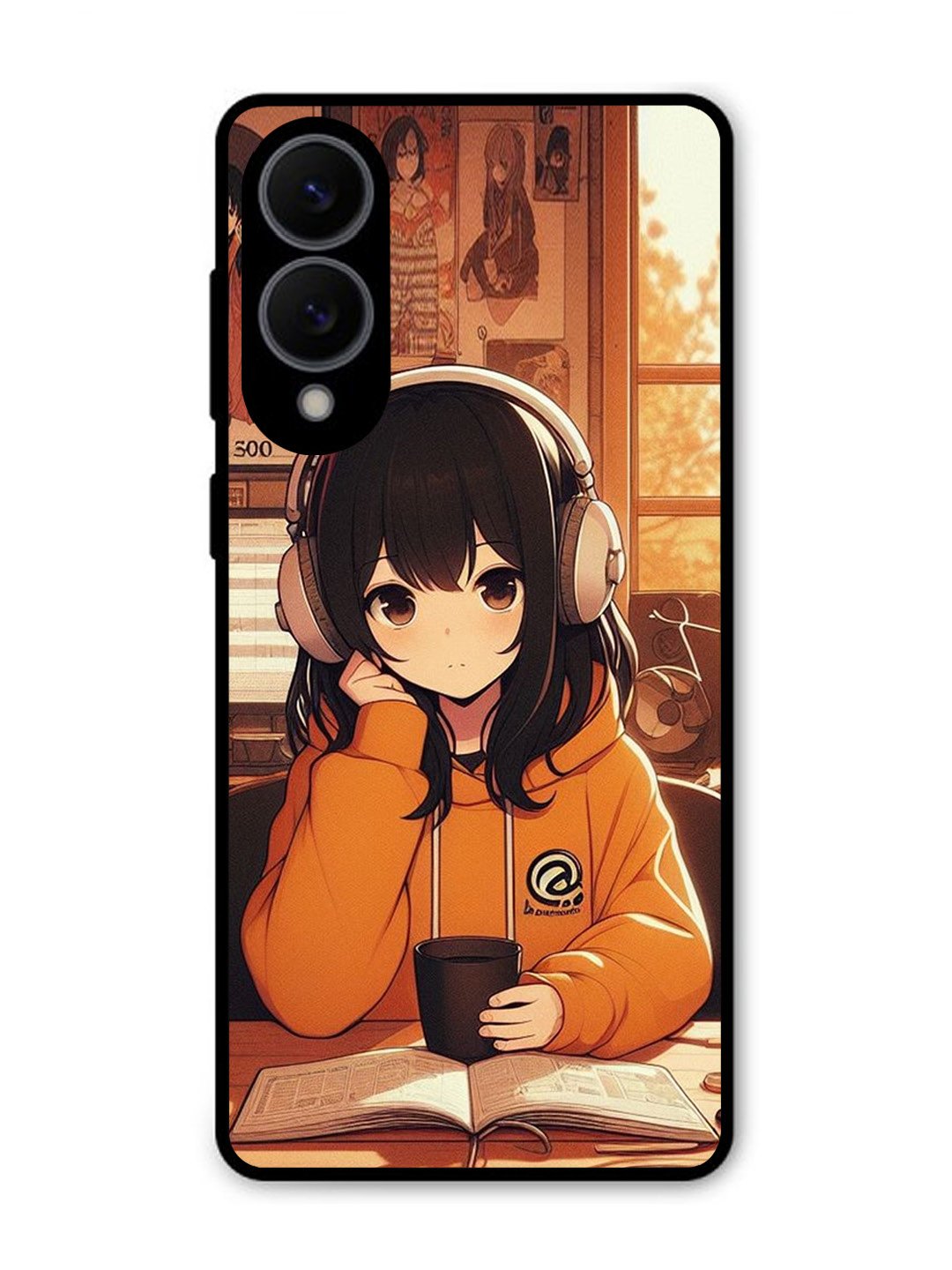 Samsung S25 Edge Cute Girl listening Music