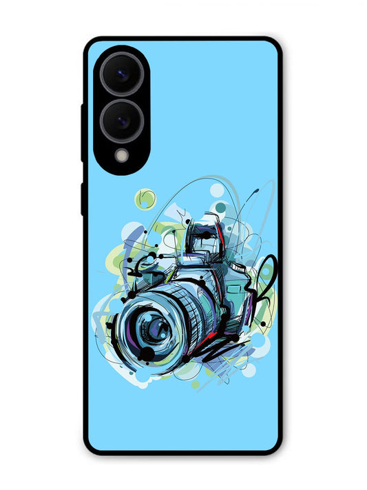 Samsung S25 Edge Camera Blue Background