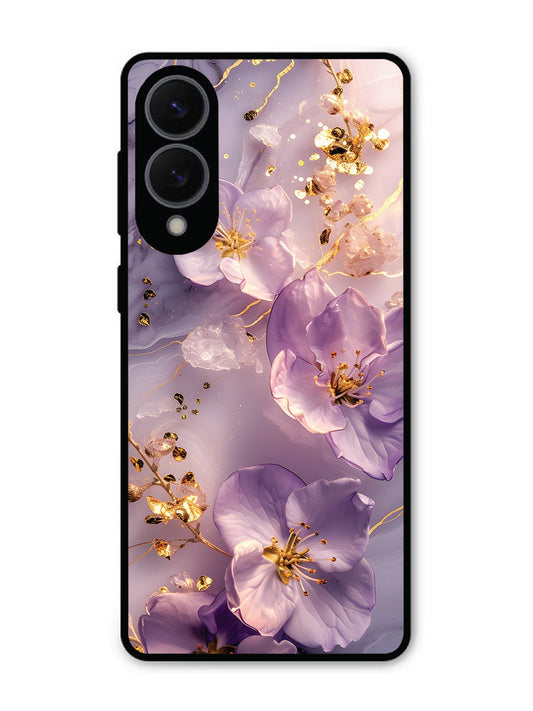 Samsung S25 Edge Orchid with Golden Safron