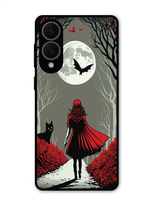 Samsung S25 Edge Scarlet Girl in Red Forest