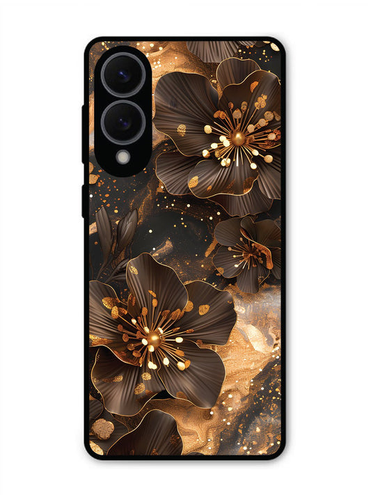 Samsung S25 Edge Golden Flowars