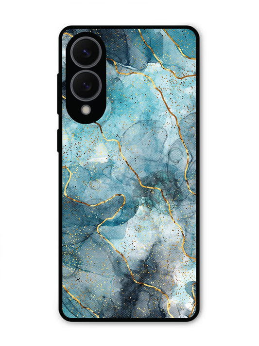 Samsung S25 Edge Oceanic Golden Strip Marble