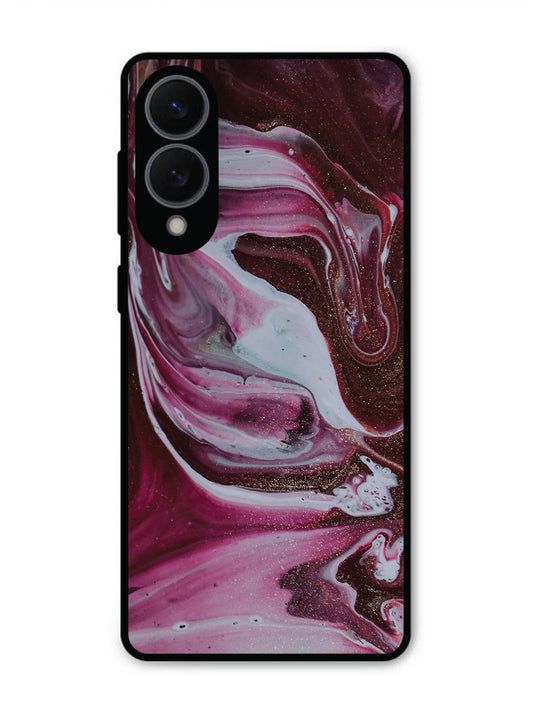 Samsung S25 Edge Pink And Golden Marble