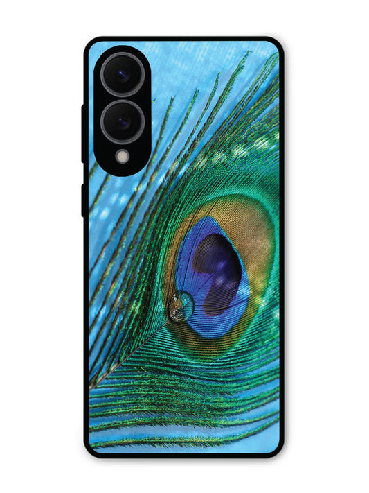Samsung S25 Edge A drop on Peacock Feather