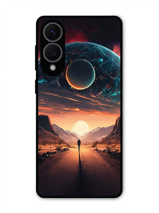 Samsung S25 Edge Sunset with space scene