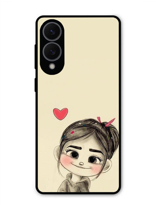 Samsung S25 Edge Cute Girl Looking at You
