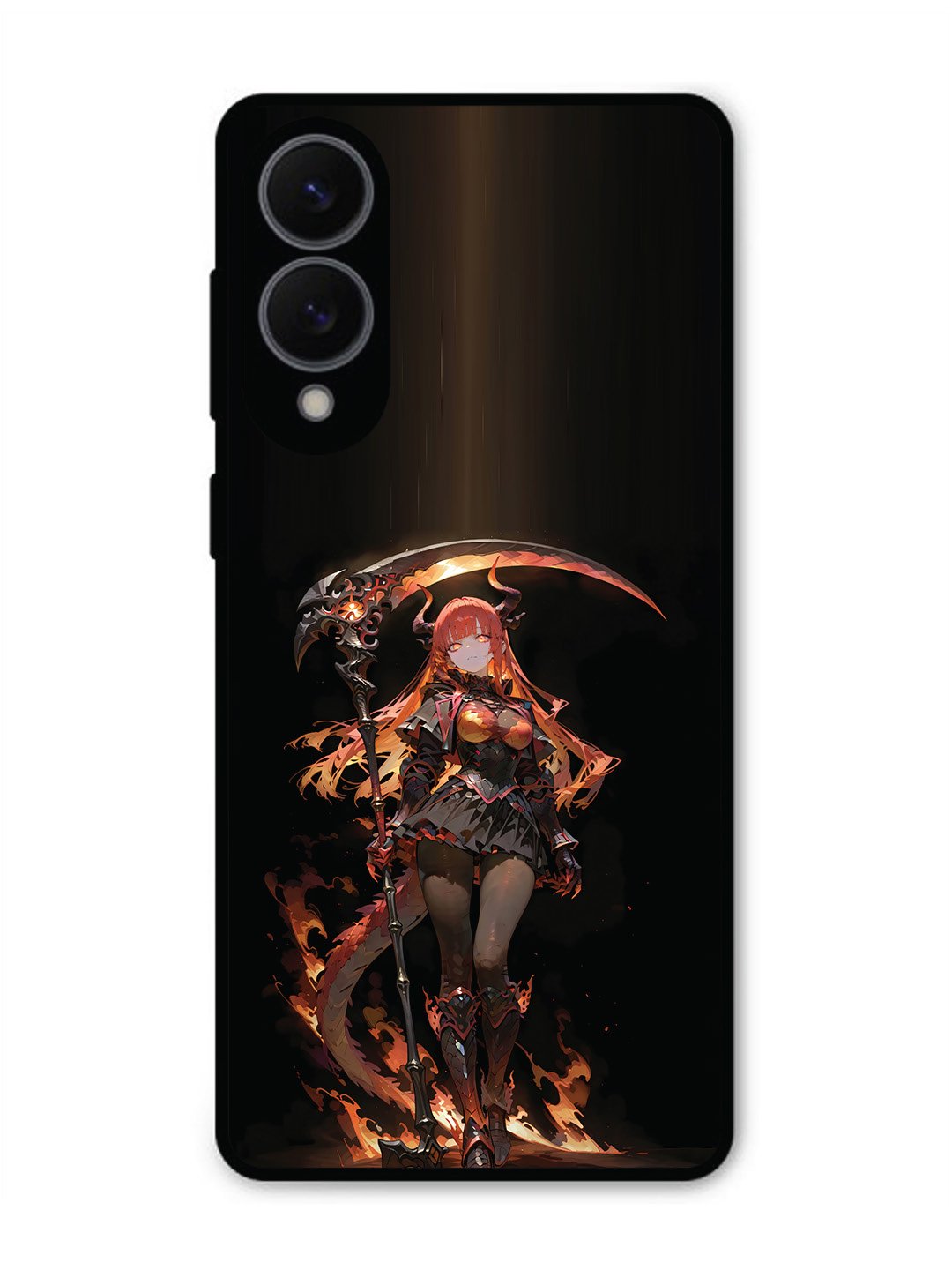 Samsung S25 Edge anime-girl-sycthe-red-hair-horn