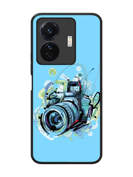 Vivo T1 Pro Camera Blue Background