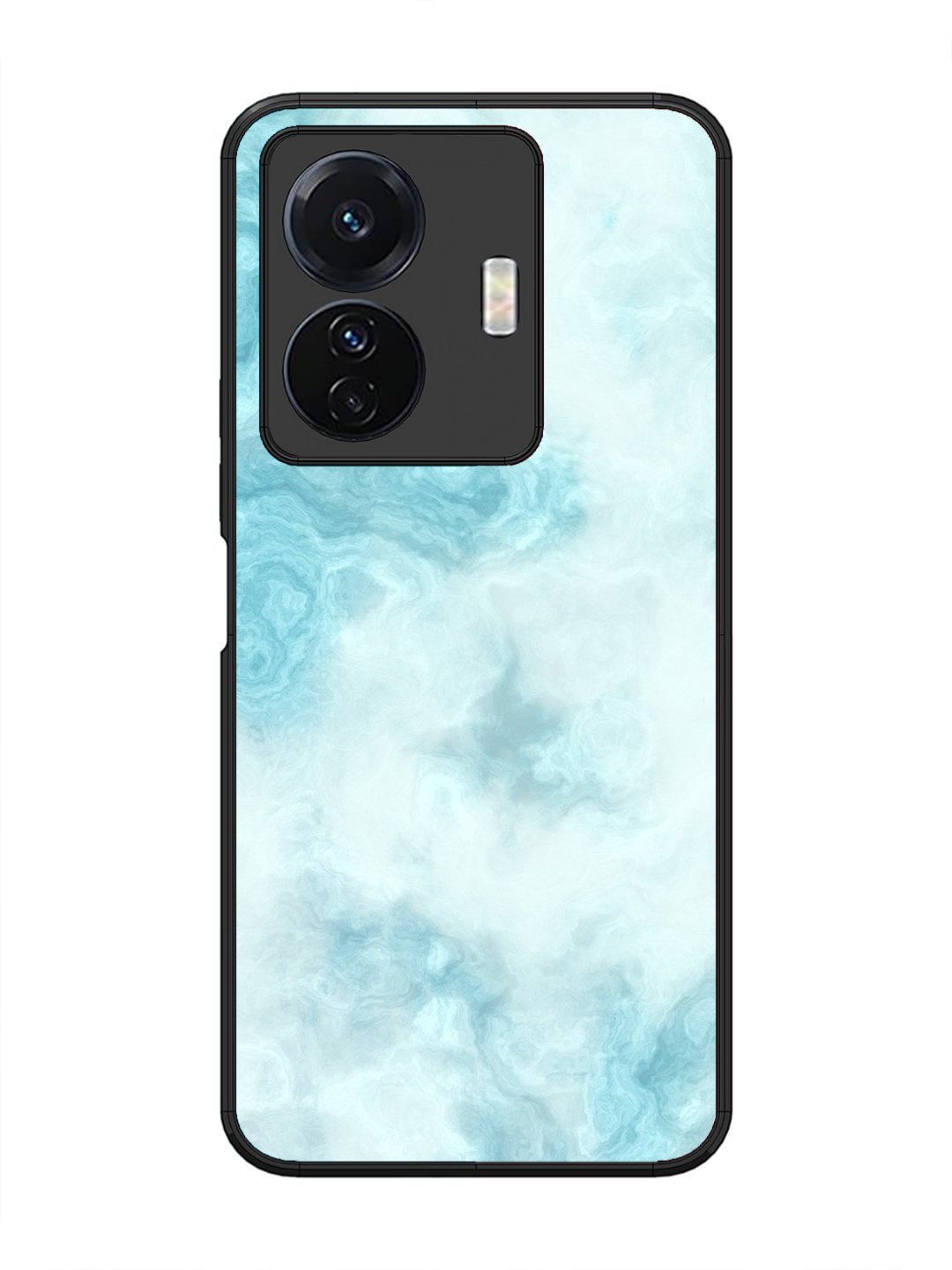 Vivo T1 Pro Light Blue with White Ocean Marble