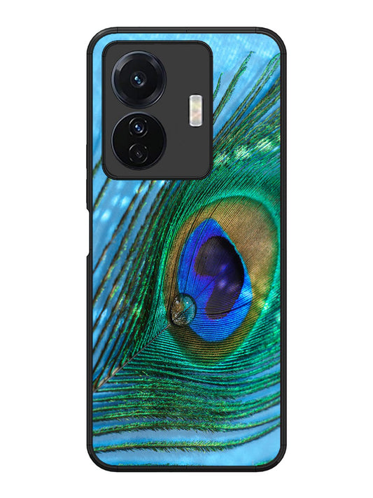 Vivo T1 Pro A drop on Peacock Feather