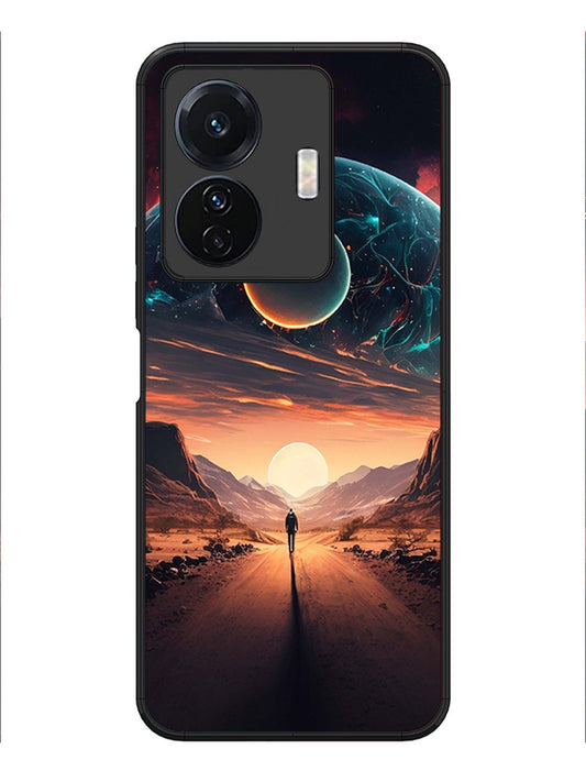 Vivo T1 Pro Sunset with space scene