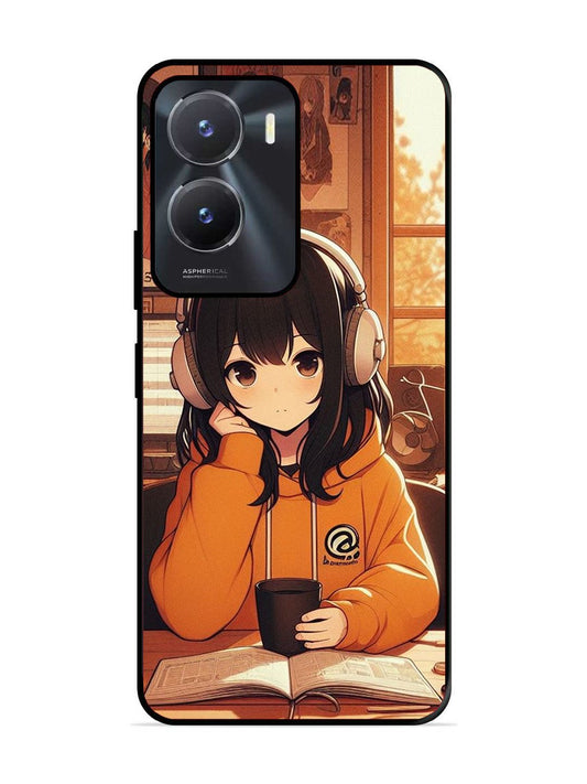 Vivo Y16 Cute Girl listening Music