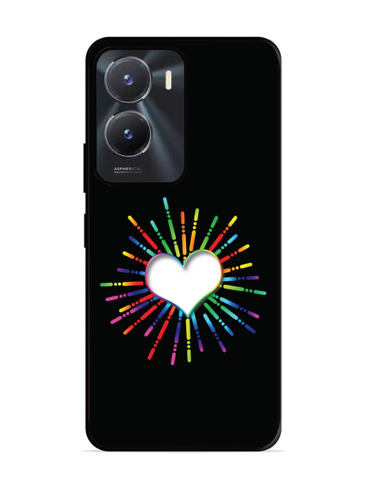 Vivo Y16 Colourful Heart on Black