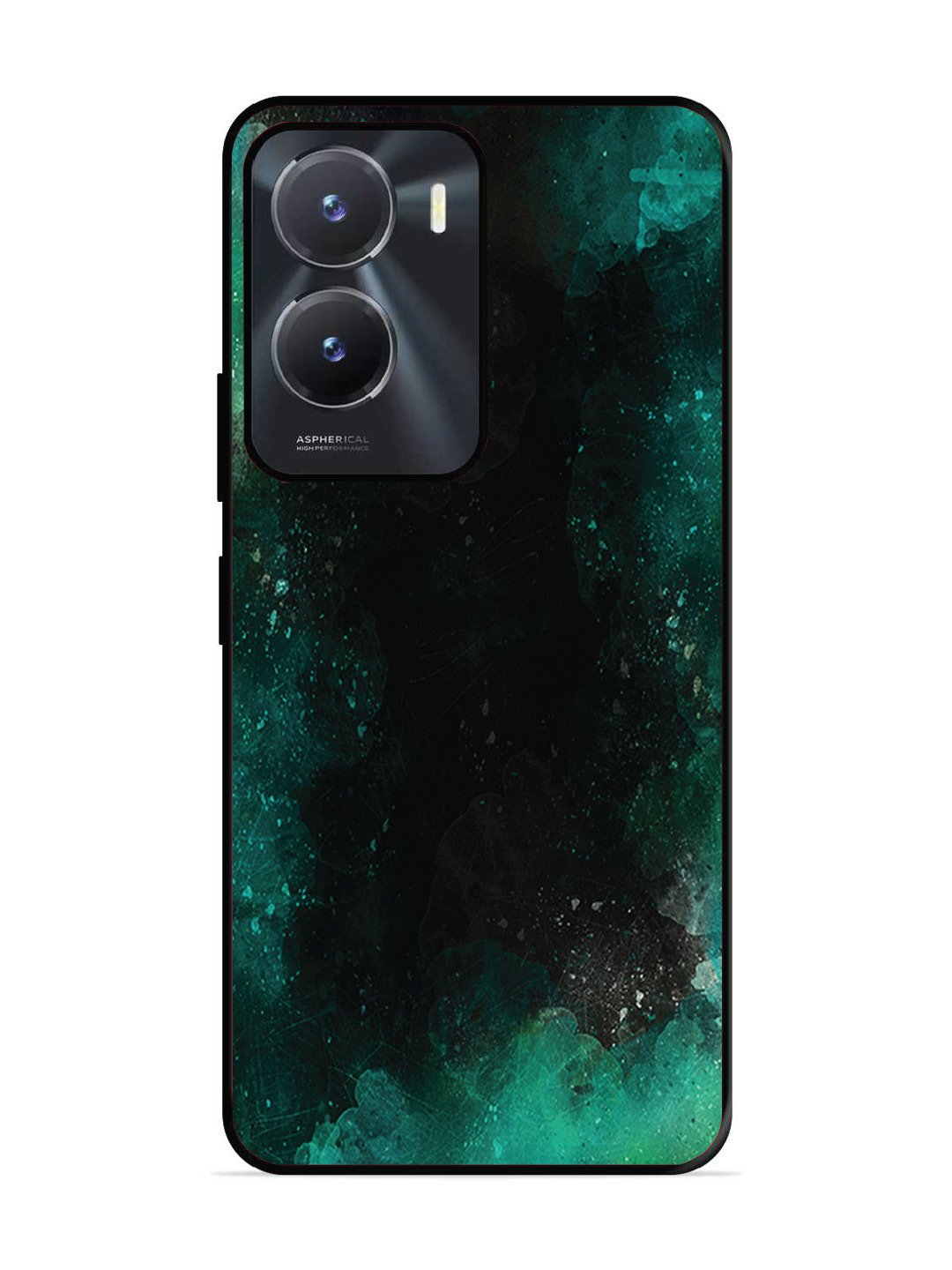 Vivo Y16 Dark Black And Green Forest