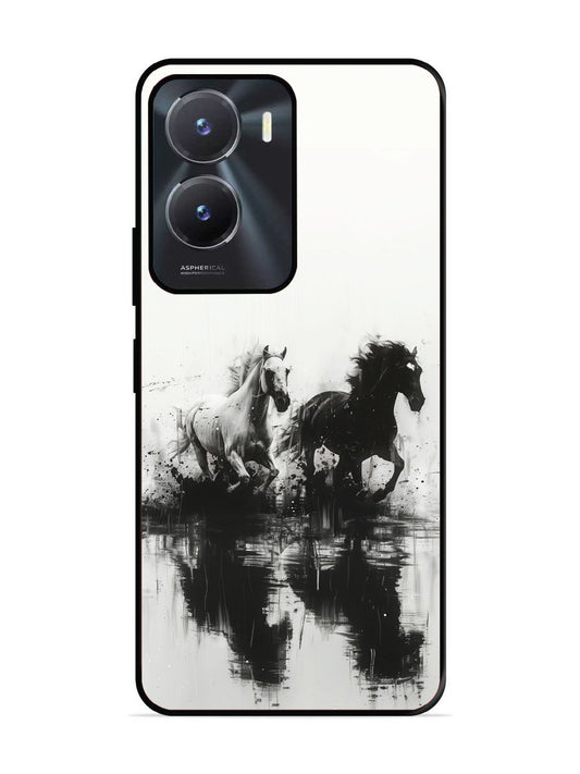 Vivo Y16 Black & White Horse