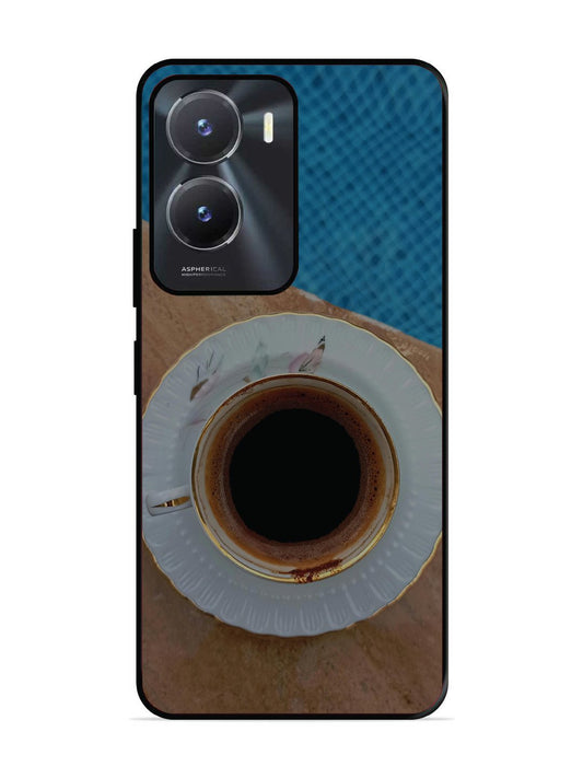 Vivo Y16 Black Tea Cup Saucer