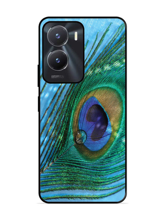 Vivo Y16 A drop on Peacock Feather