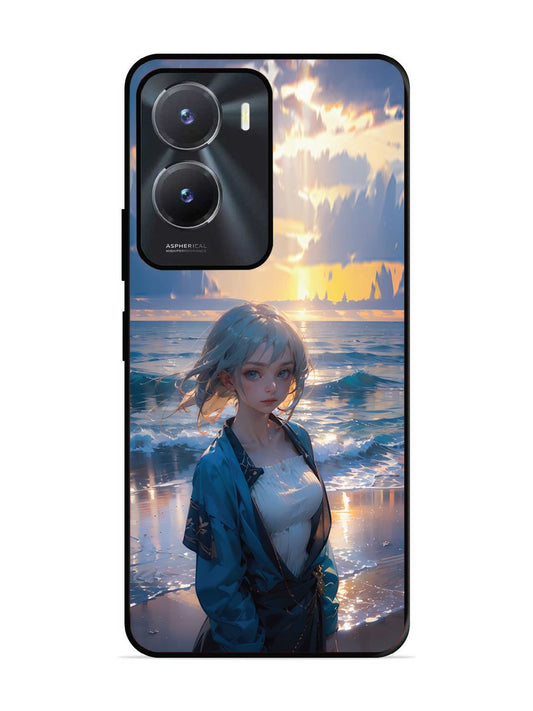 Vivo Y16 Anime Girl Beach Ocean Waves