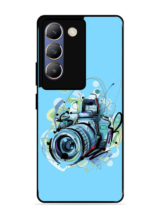 Vivo T3 5G Camera Blue Background