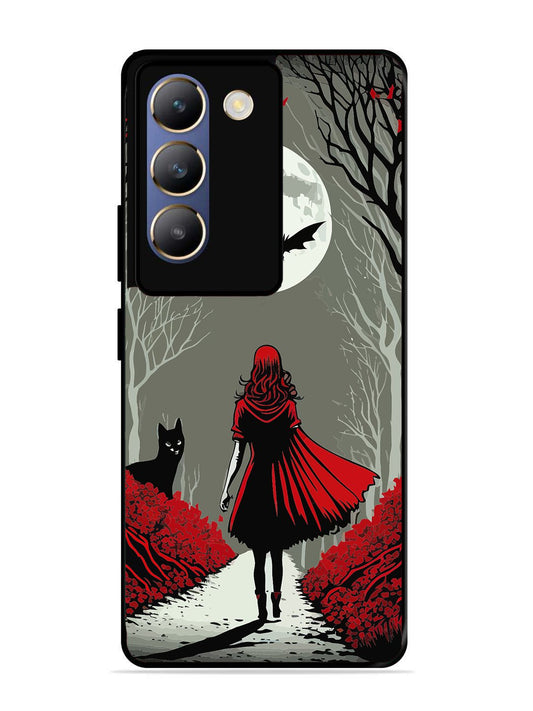 Vivo Y200E Scarlet Girl in Red Forest