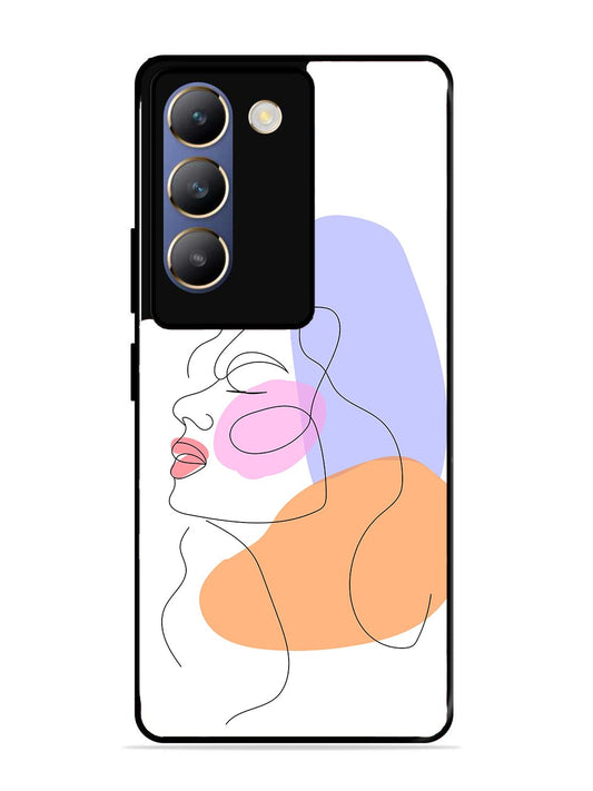 Vivo Y200E Line Art Girl Face