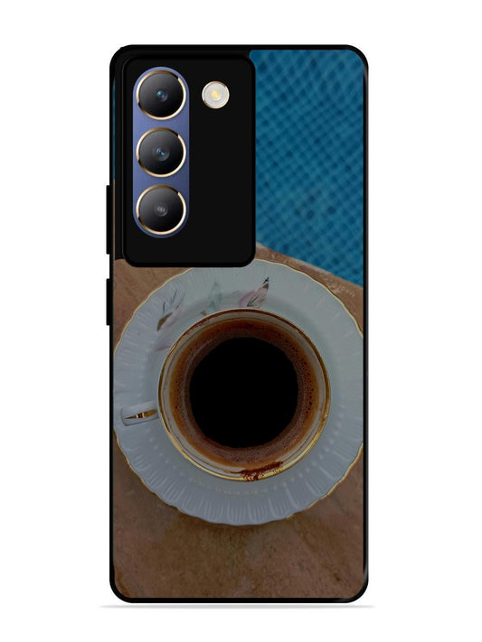 Vivo Y200E Black Tea Cup Saucer