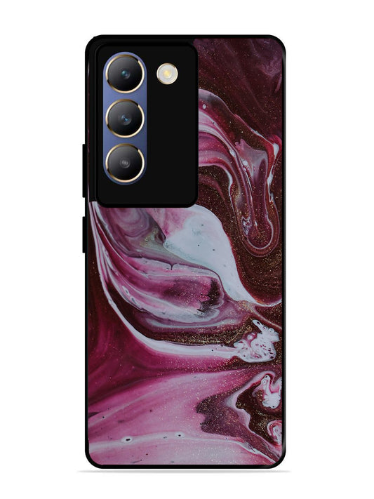 Vivo Y200E Pink And Golden Marble