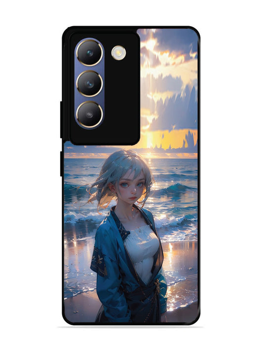 Vivo T3 5G Anime Girl Beach Ocean Waves