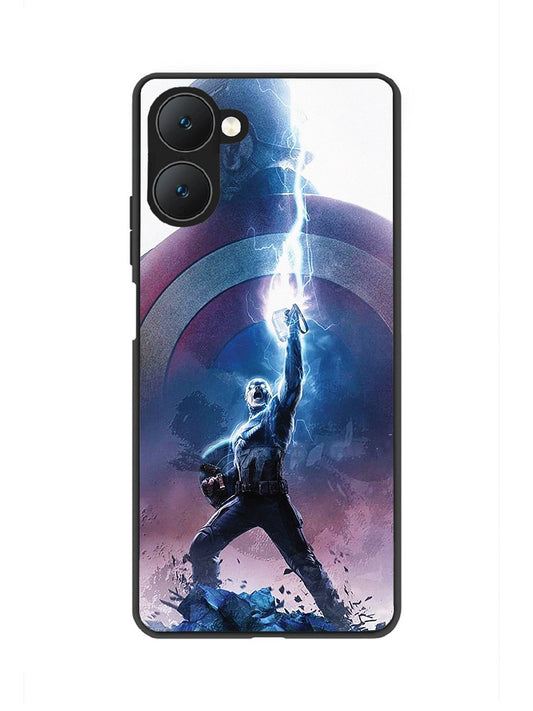 Vivo Y28s 5G captain-america-thor-hammer-lightning