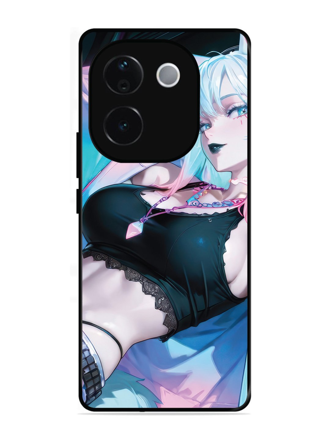 IQOO Z9s Pro 5G anime girl fox headpohone white Hair