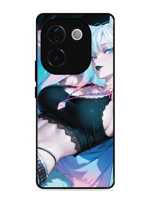 IQOO Z9s Pro 5G anime girl fox headpohone white Hair