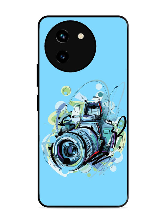 Vivo Y200i Camera Blue Background